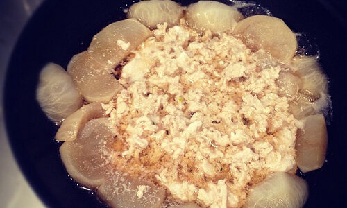 【料理】ふんわりトロトロかぶと鶏のあんかけ