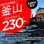 LCCで片道230円で韓国・釜山に行くにはかなり忙しい…デフォルトのチャージはなんとかならないのだろうか？