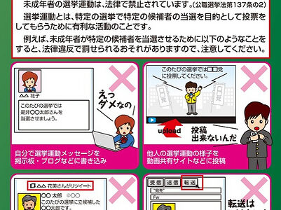 ネット選挙のここがダメ！未成年者のRT禁止、どうやって未成年を見分けるんだ？