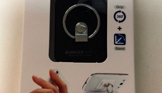 iPad mini用に落下防止用のBUNKER RING 1,890円