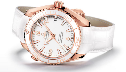 オメガセラゴールドOMEGA Ceragold セラミックに18Kレッドゴールド・バインディング