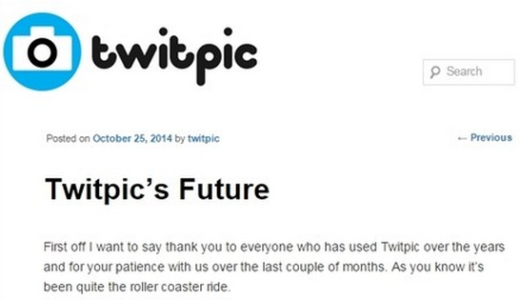 Twitpicのユーザーデータ、Twitterによる買収