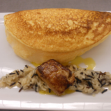 有楽町ラ・メール・プラールのオムレツ フォアグラリゾット添え