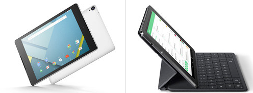 2014年10月対決 Nexus9（425g） vs iPad Air2(437g)