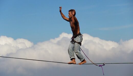 スラックライン楽しそうだ！体幹強化にslackline