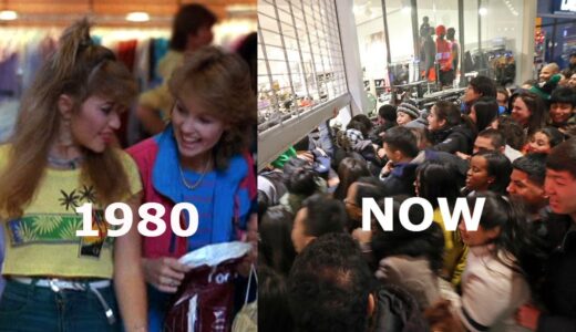 買い物ゾンビの出現！30年前のブラックフライデーでの買い物比較