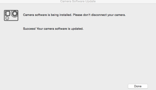 GoPro HERO4 BLACKのアップデートVer01.02.00