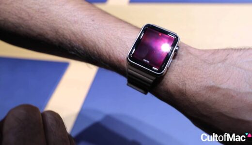 Apple WATCHのデモは毛深くない人でお願いします！