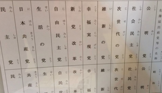 選挙の投票所でカンニングしたら怒られる話