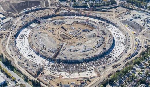 ドローンで4K空撮！まだ完成しないのか!Appleの新キャンパス Apple Campus 2　