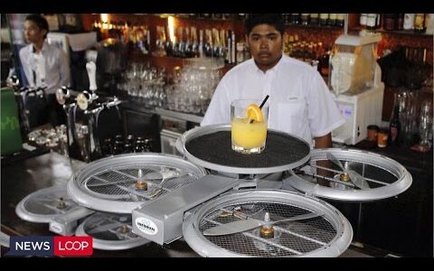 ついにシンガポールでDroneのウエイターが登場？