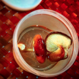 干ししいたけの冷蔵庫５時間もどし汁