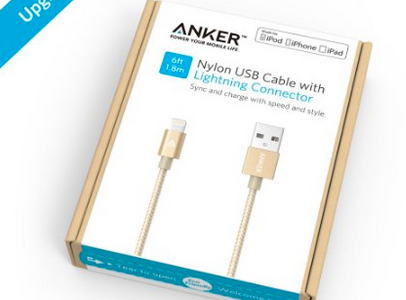 やはりiPhoneには、Anker ライトニングUSBケーブル！ゴールド！今ならたったの1,199円！
