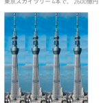 新国立競技場2520億円は、東京スカイツリー650億円4本分