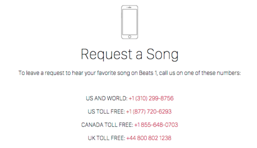 MUSICのBeats1に日本から電話リクエストしてみた！03-4589-5123