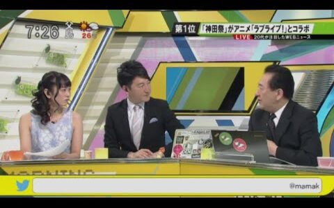 東京にいる人は一度、毎朝7:00AMのＭＸテレビの「モーニングクロス」を見るべき！