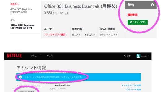 サブスクリプションのお作法 NETFLIXとMicrosoftとの違い