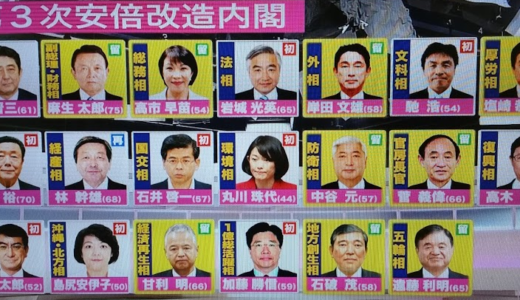 第三次安倍改造内閣 『一億総活躍内閣』
