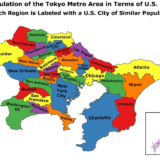驚愕!関東圏にはこれだけのアメリカ人が詰まっていた!東京の人口数ってアメリカの都市で比較するとすごい！