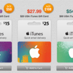 米国のiTunseの支払いに使える米版iTunesカード