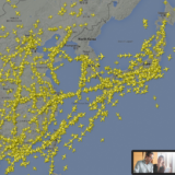 北朝鮮のミサイルが発射されても、これだけ飛んでいたのか…