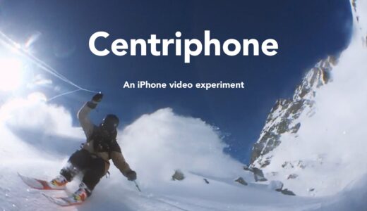 iPhone6をヒモでグルグルまわしながらのセルフィー、Centriphone撮影