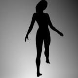 右脳と左脳関係無し！女性のシルエット、実は右回りでも左回りにも見える事実　シルエット錯視