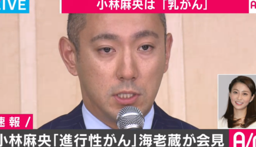 小林麻央さんの病名は乳がん.市川海老蔵さん発表