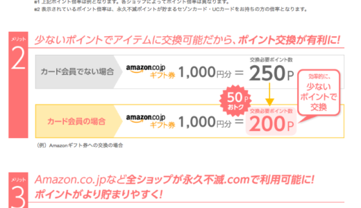 セゾンの永久不滅ポイントでamazonギフトに交換すると換金率は…なんと15パーセント!？
