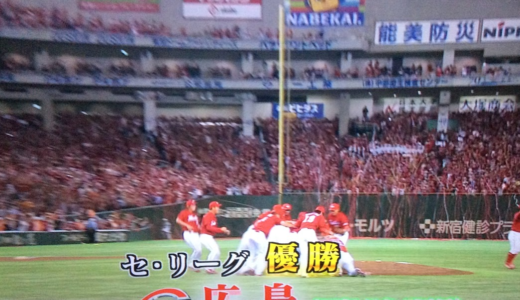 25年ぶりの広島優勝　2016年9月10日土曜日　地元の経済効果は331億円