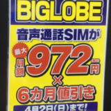 【格安SIM】FREETEL SIMを契約しにいったはずが、まさかのBIGLOBE SIMに…！