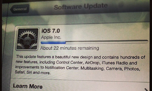 iOS7をインストール中！