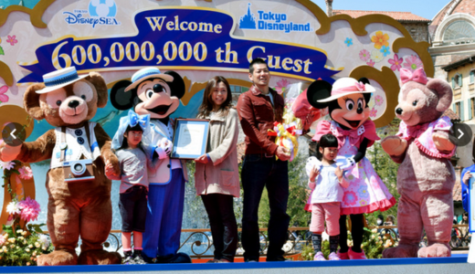 東京ディズニーリゾート来場者　6億人達成！2014/04/12/SAT　年間2,750万人営業利益756億円世界のテーマパークの3位ランドと4位シー　
