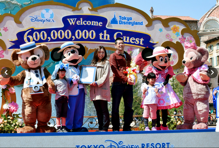 東京ディズニーリゾート来場者 6億人達成！2014/04/12/SAT 年間