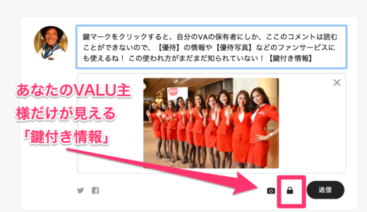 あなたのVA主様だけが見ることができる鍵付き情報アクティビティの設定方法