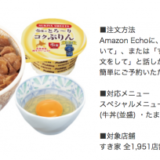Amazon EchoDotからすき家の牛丼を一個オーダーしてみたら…
