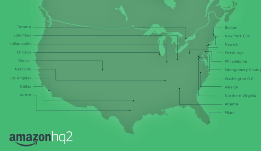 Amazonの50億ドル 全米第2ヘッドクオーター争奪合戦