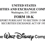 米ウォルト・ディズニー 10K 四半期連結SEC報告書 2017年 売上551億ドル 粗利93億ドル