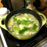 #ルクルーゼ で作る  #鶏の水炊き まさかの濃厚だし!