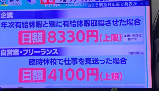 新型コロナウイルス対策のお金事情