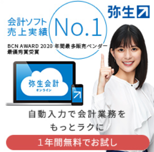 やよい会計 青色申告 初年度は無料  次年度からは8,000円で毎年65万円還付