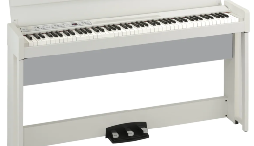 2023年 電子ピアノ購入ガイド KORG C1 AIR　1346x347のクローズでフラットなデスクが増える?