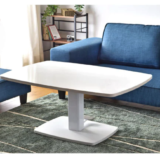 【物欲】昇降式ダイニングテーブル　120×80cm　可変型ガス圧or電動