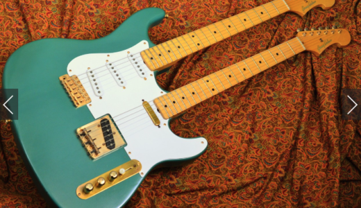 ダブルネックギターDTM用を物色中…JIMMY WALLACE　ストラトキャスターとテレキャスターのダブルヘッド