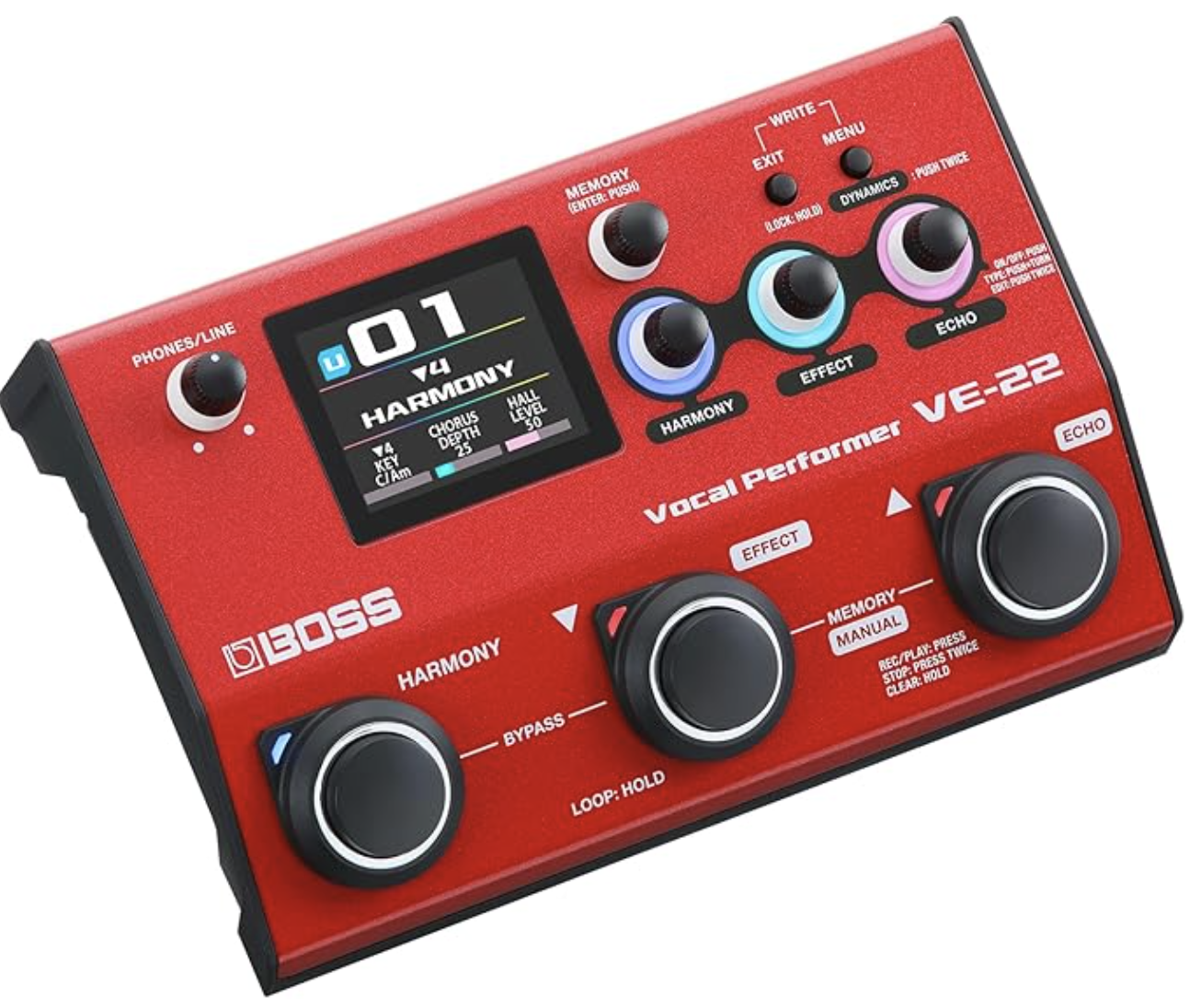 BOSS ボーカル ハーモニーエフェクター比較 VE-1 VE-2 VE-22 : KNN