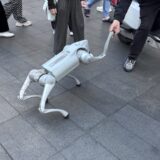 深圳の露天で犬型ロボット16万円