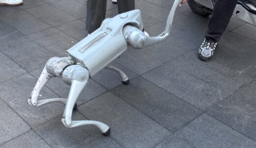深圳の露天で犬型ロボット16万円